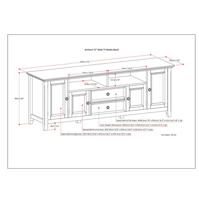 Sokmum Wide TV Stand image number 9