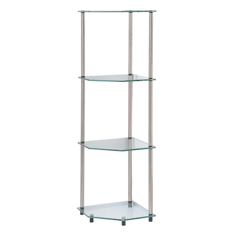 Convience Concept, Inc. Designs2Go Classic Glass 4 Tier Corner Shelf