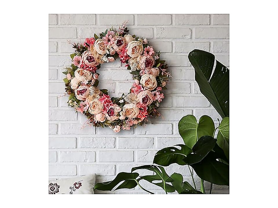 Peony Wreath 23 Spring Wreaths Front Door Artificial Large Floral Wall Decor Day