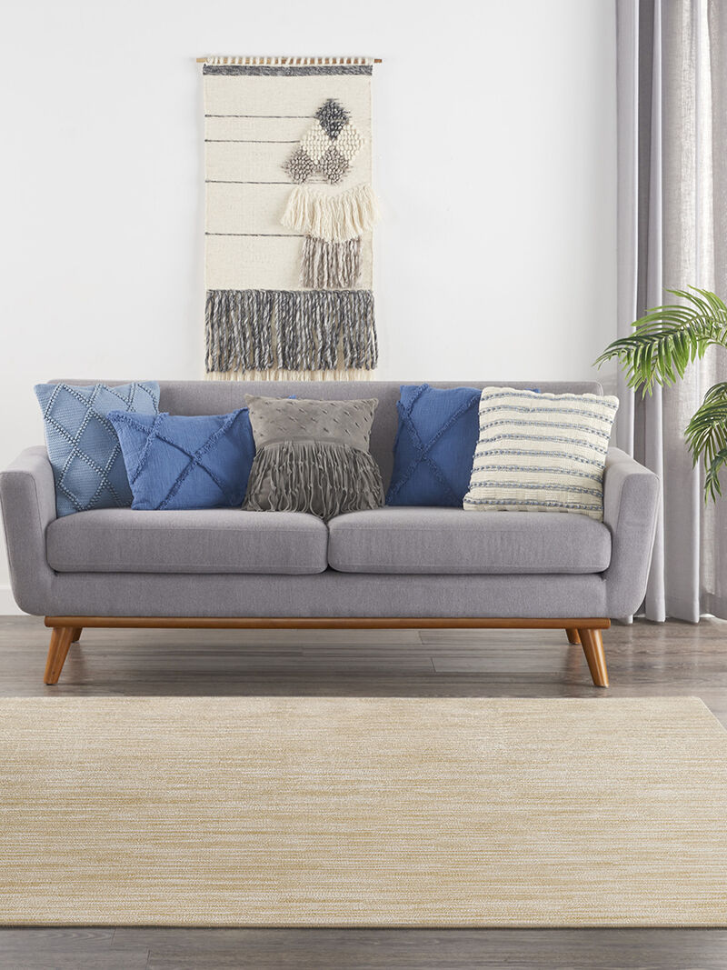 Nourison Essentials NRE01 Ivory/Gold 9' x Square Rug image number 8