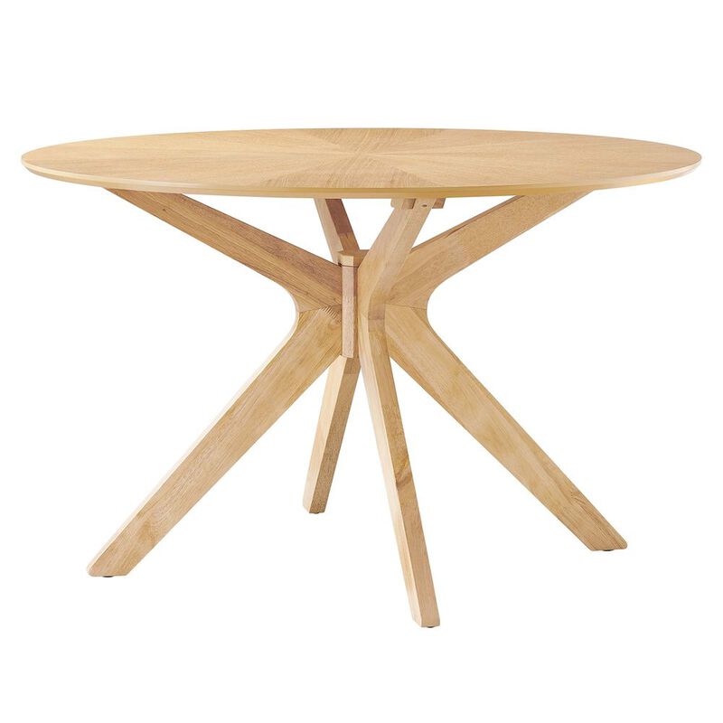 Crossroads 47" Round Wood Dining Table image number 0