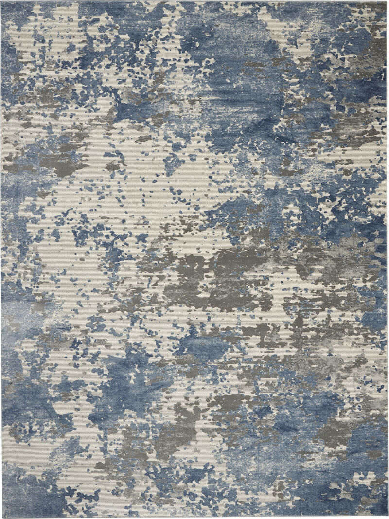 Rustic Textures RUS08 Gray/Blue 9'3" x 12'9" Rug image number 0