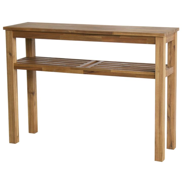 Tiburon Console with Shelf - Amber