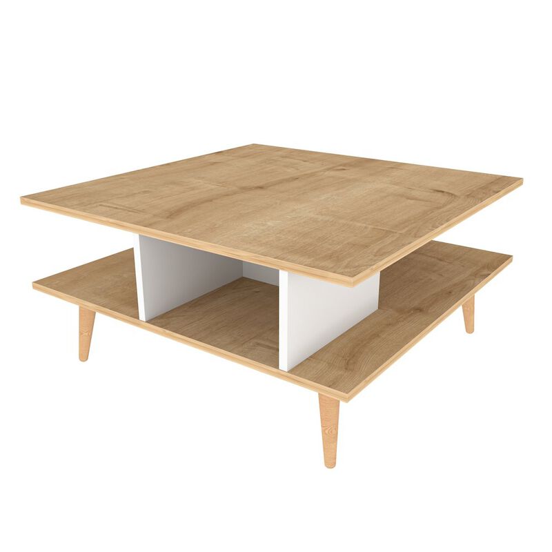 Decorotika Akya Coffee Table - Sapphire Oak & White