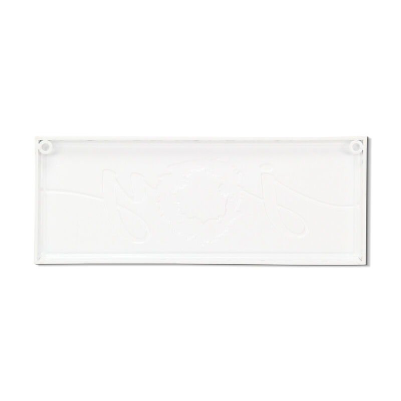 HomeRoots 7" X 19" White and Red Christmas Joy Metal Wall Decor image number 4