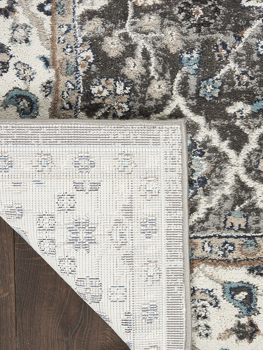 American Manor AMR01 Gray/Ivory 3'11" x 5'11" Rug