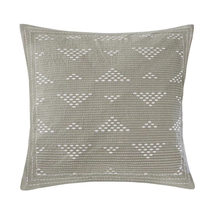 Belen Kox Cotton Dec Pillow with Embroidery, Belen Kox