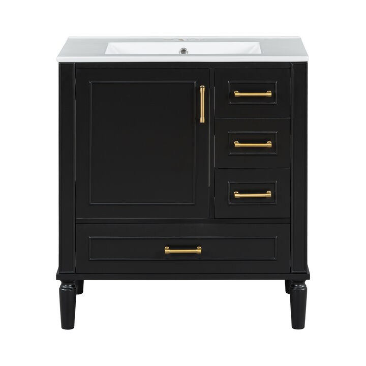 Merax Bathroom Vanity with Ceramic Sink