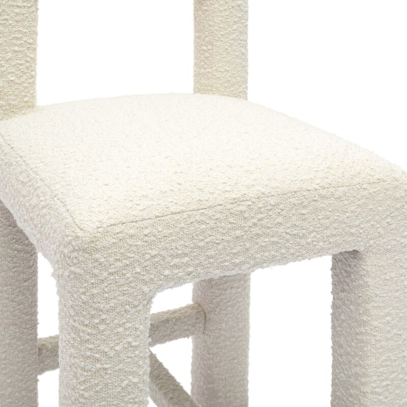 Hazel Boucle Counter Stool
