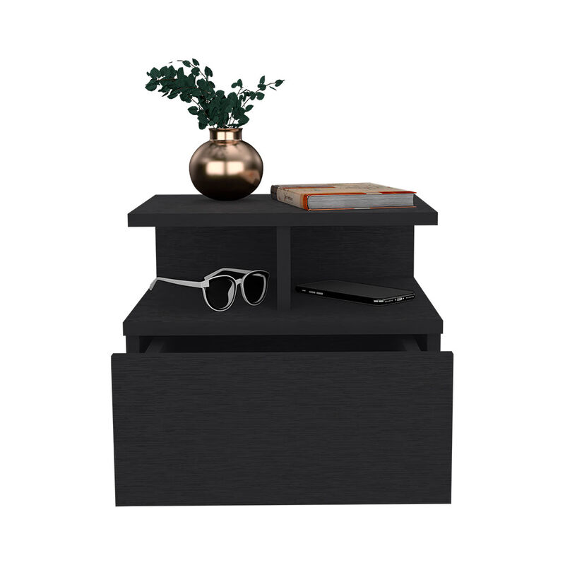 Nightstand Floating Flopini, Bedroom, Black