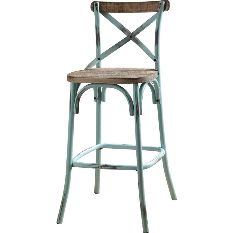 Metal Iron Bar Chair for Counter Height Seating in Kitchen or Dining Area