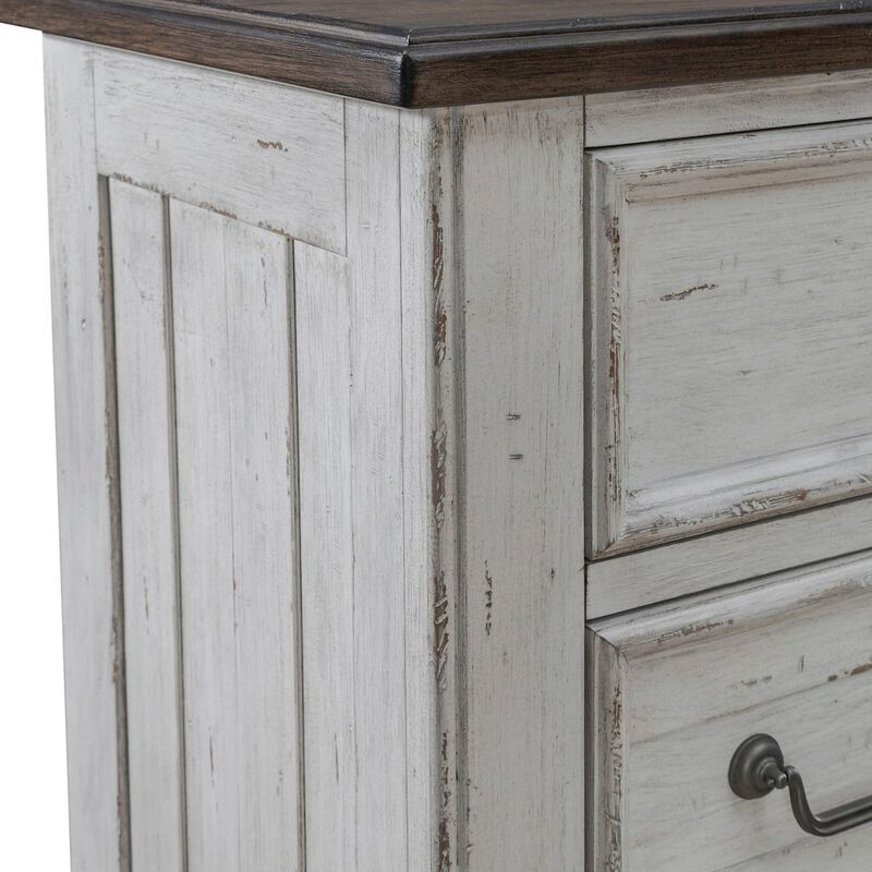 Liberty Furniture River Place 6 Drawer Bedroom Chest Cottage - Riverstone White & Tobacco image number 7