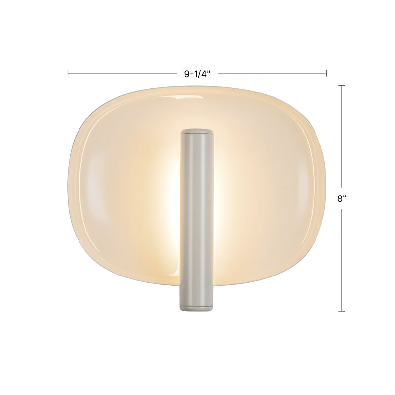 Lustre 9-in Damp-Rated Dimmable LED Wall Sconce image number 9