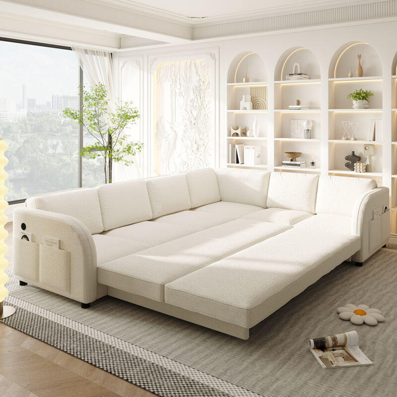 Lokweg 115.2" L-Shaped Sleeper Sofa image number 1