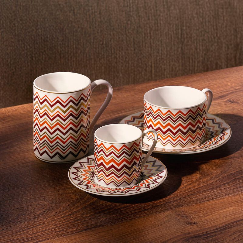 Coffee Cup & Saucer ICONIC Set of 6, cup diam. 2.36", H 2.4", saucer diam. 4.72" image number 2