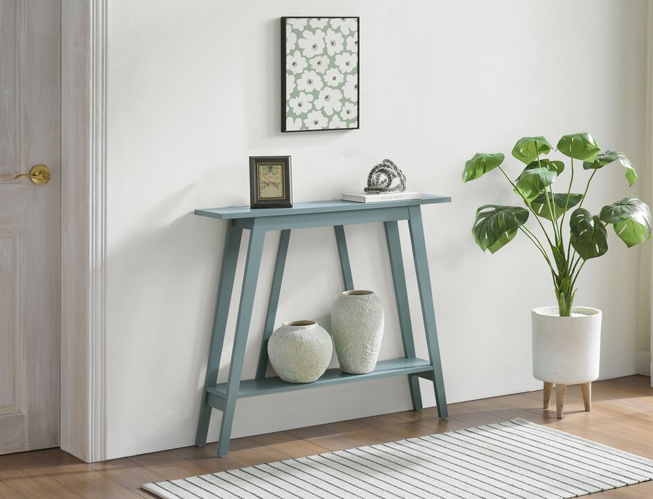 Kings Brand Furniture Conway Console Table Functional Narrow Wood Accent Entryway Table with Storage Shelf