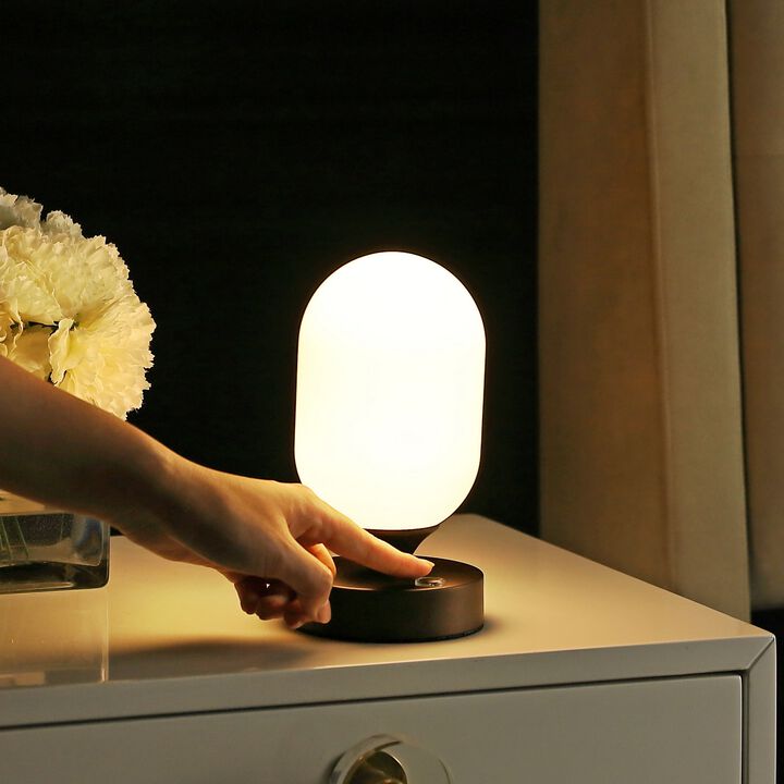 Eli Bohemian Farmhouse Iron Rechargeable Integrated LED Table Lamp