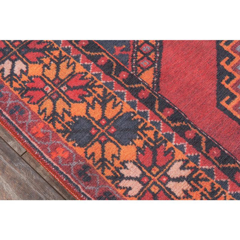 Momeni Traditional Runner Area Rug, Red, 2'3 X 7'6 Runner