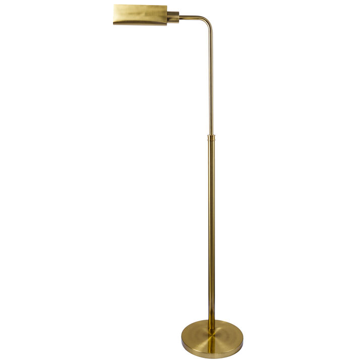 ELEMENT ACE Slim Minimalist Standing Floor Lamp with Neutral Shade, Ideal for Contemporary Living Room, Bedroom, and Office Ambient Illumination