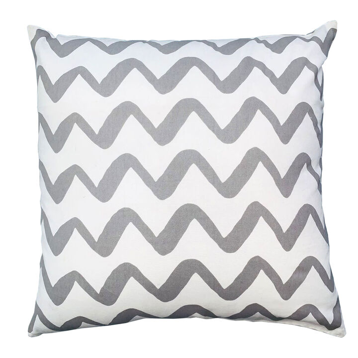 Simple square V -shaped pattern pillow