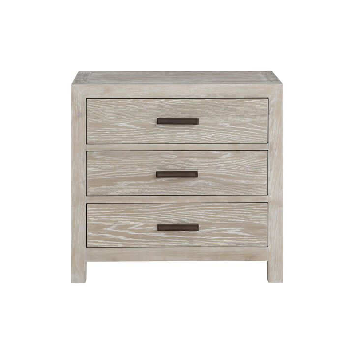 Fresno 3-Drawer Nightstand