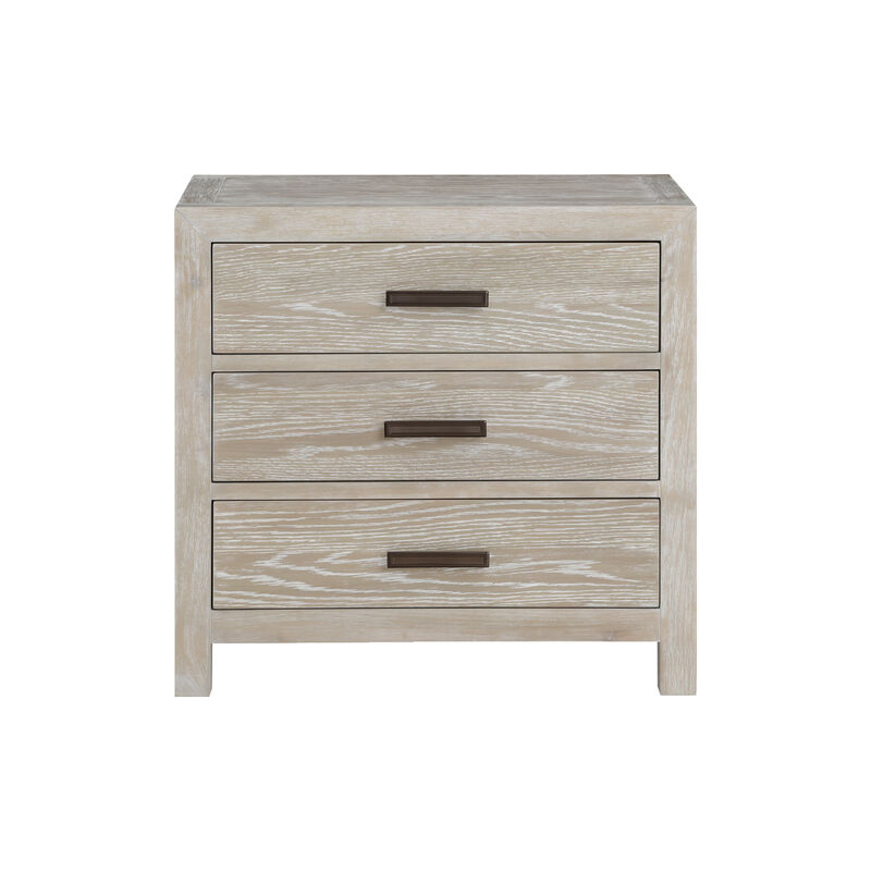 Fresno 3-Drawer Nightstand