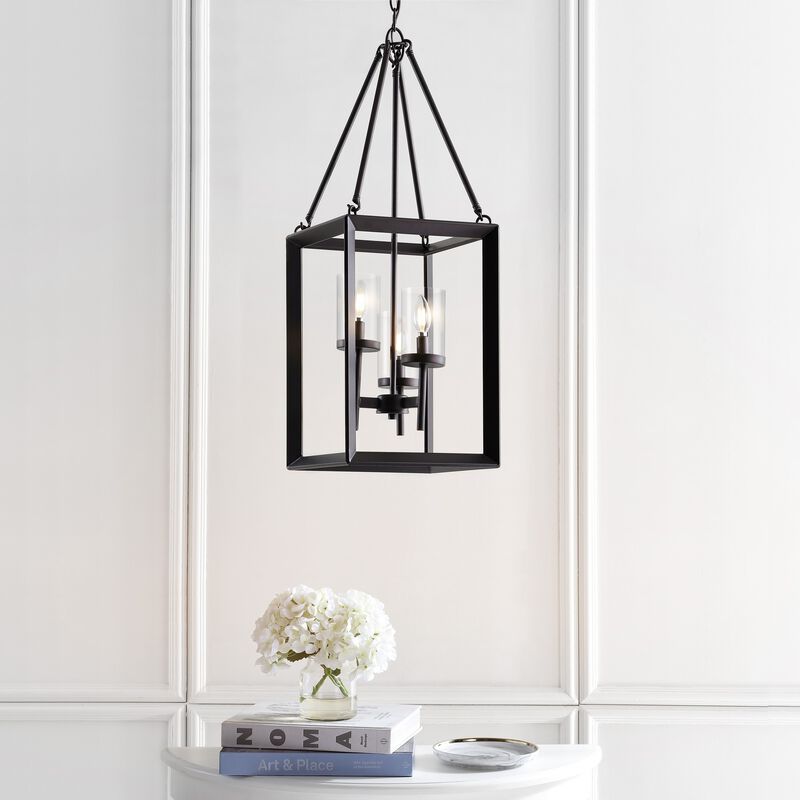 Anna 12" 3-light Metal/Glass LED Pendant, Oil Rubbed Bronze image number 5