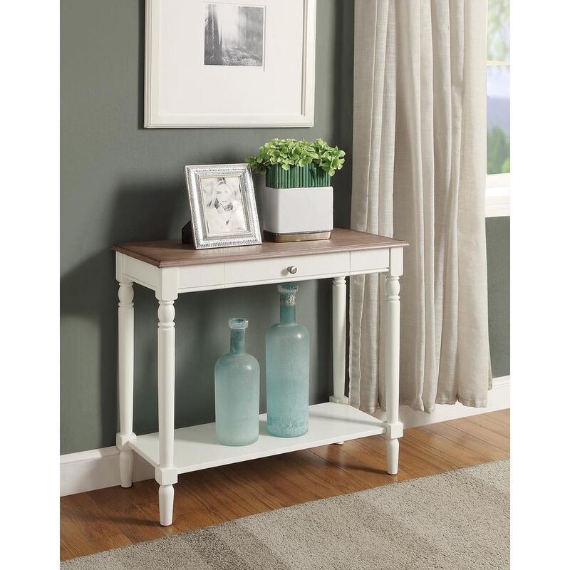Convience Concept, Inc. French Country Hall Table with Drawer and Shelf