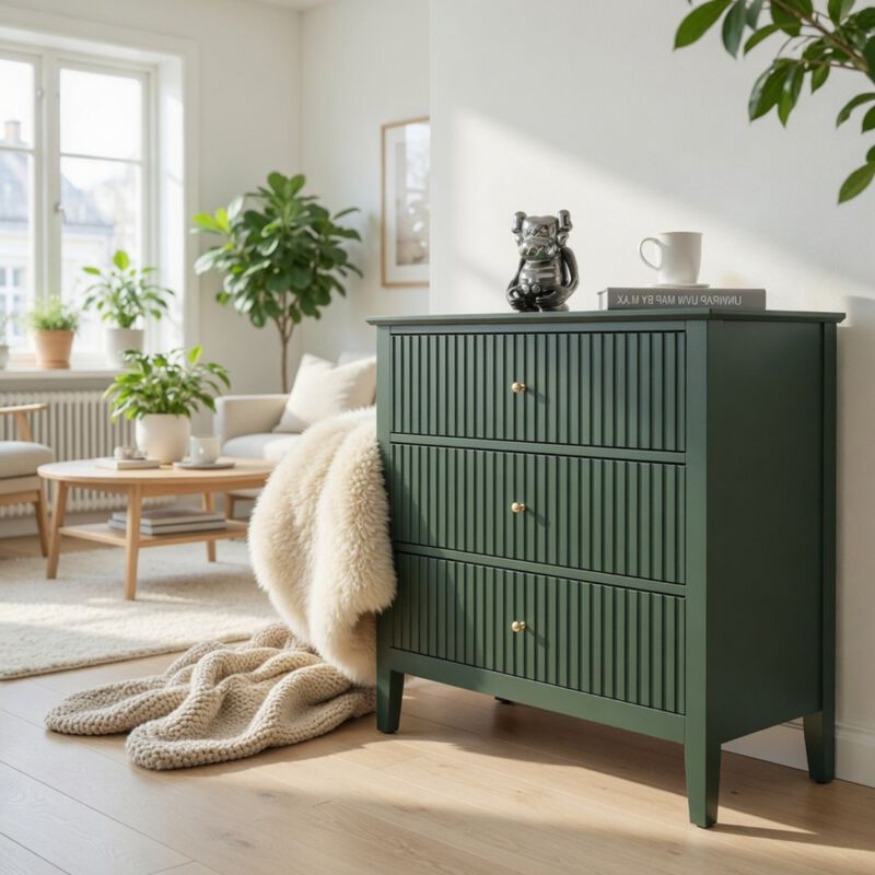 Bekkig Modern 3-Drawer Dresser image number 8