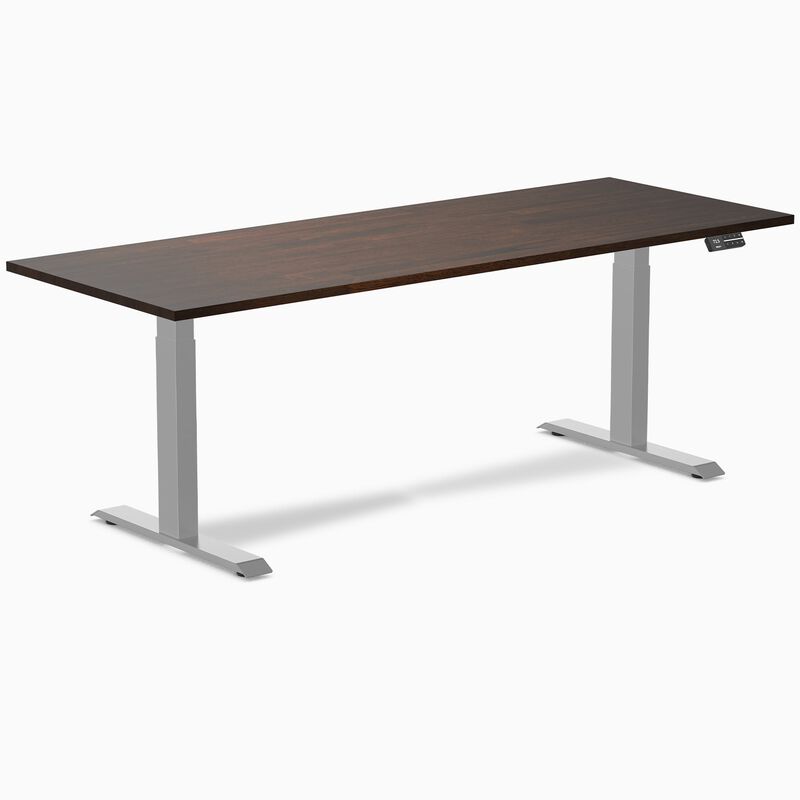 Desky Dual Rubberwood Sit Stand Desk image number 0