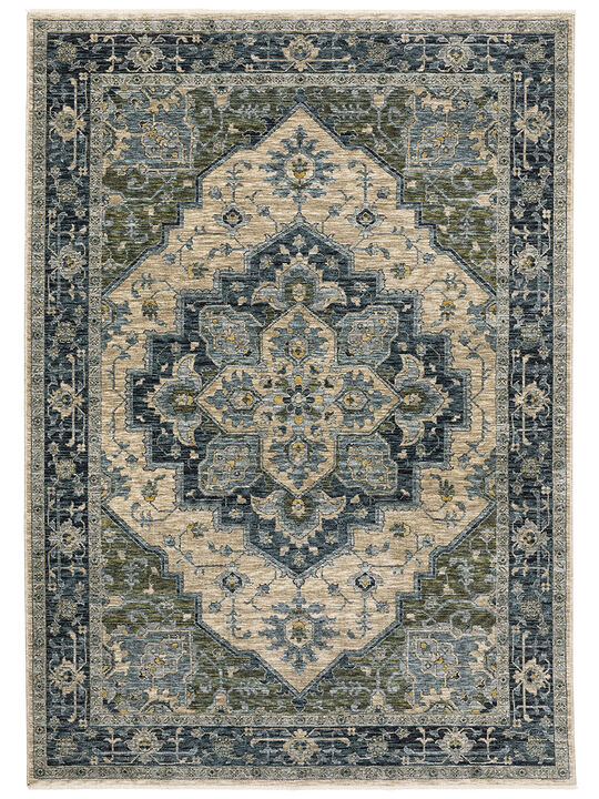 Aberdeen 3'3" x 5' Blue Rug