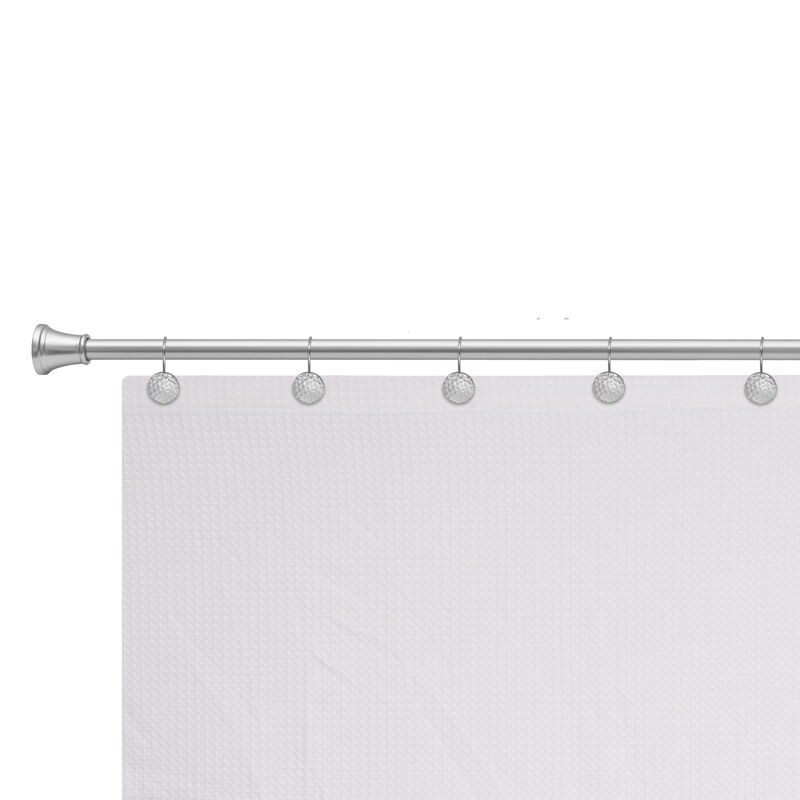 Metal Shower Curtain Hooks, Set of 12 image number 4