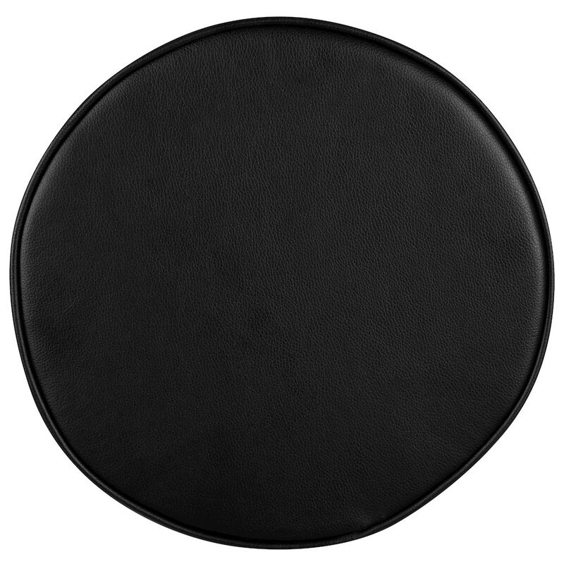 Flash Furniture Black Adjustable Doctors Stool on Wheels with Ergonomic Molded Seat image number 5