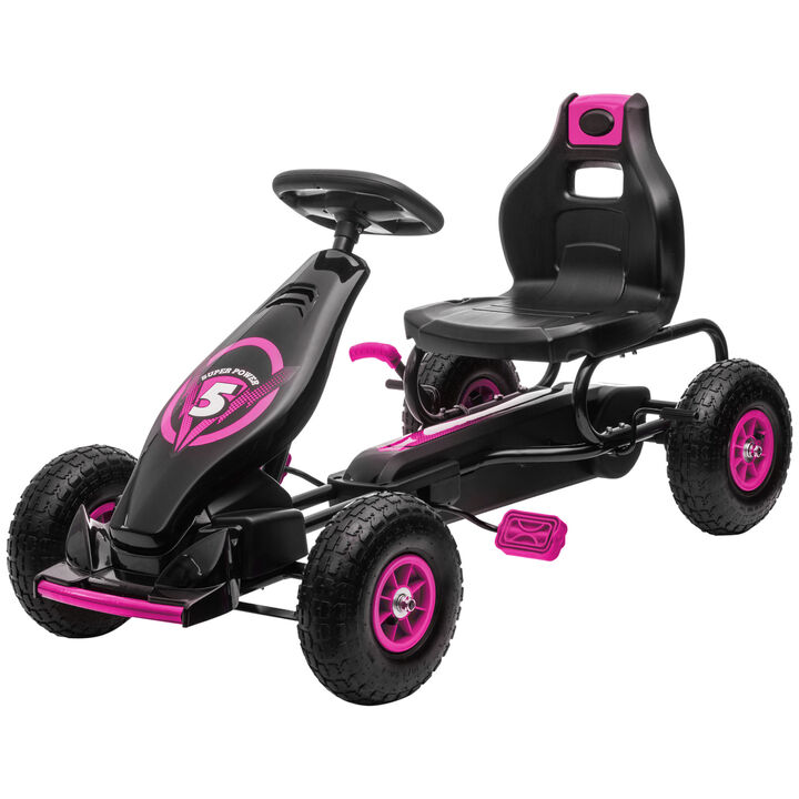 BreeBe Ergonomic Pedal Go Kart Kids Ride-on Toy with Tough, Wear-Resistant Tread