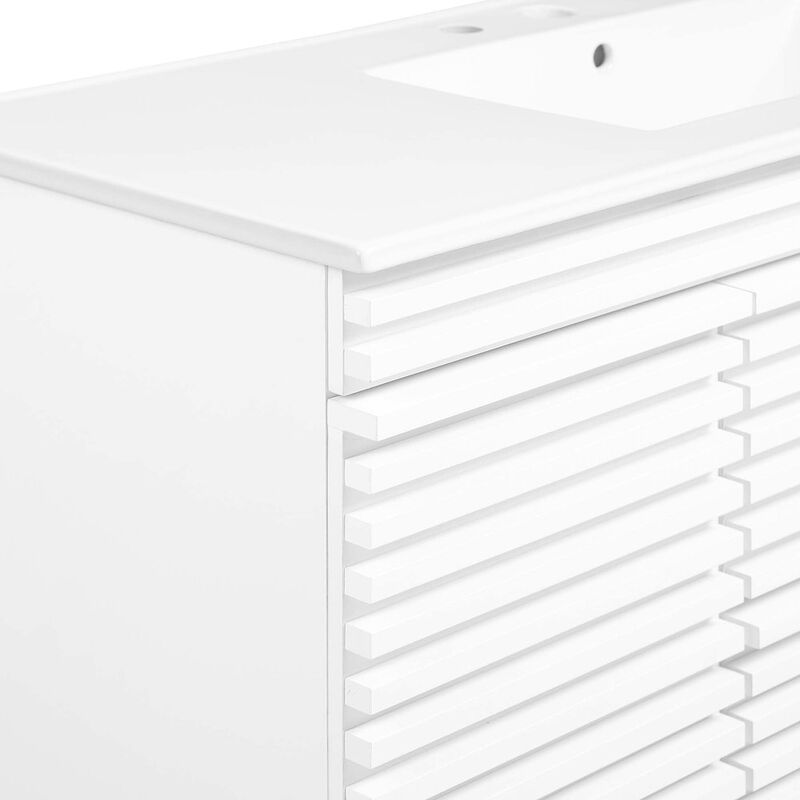 Render 48" Wall-Mount Bathroom Vanity image number 8