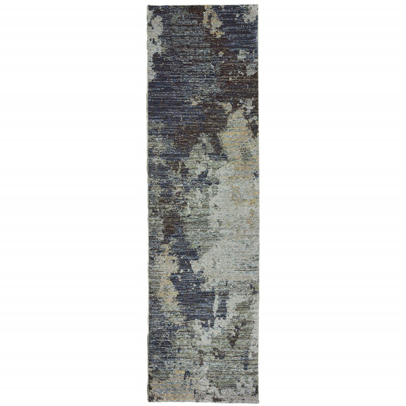 HomeRoots Abstract Runner Rug image number 0