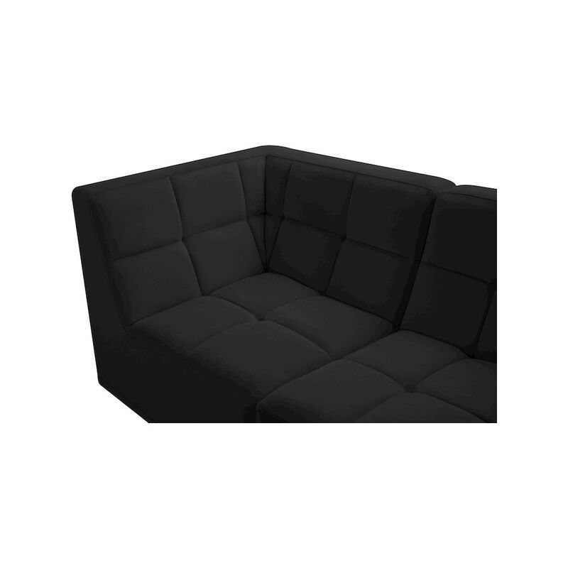 Meridian Furniture Relax Black Velvet Modular Sofa