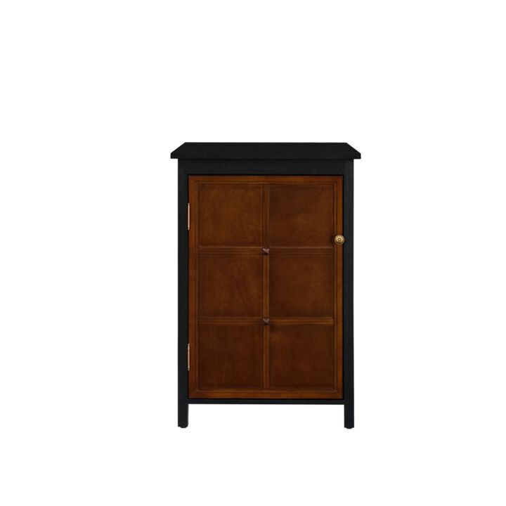Citfet 34.2" Tall Mid‑Century Modern Accent Storage Cabinet