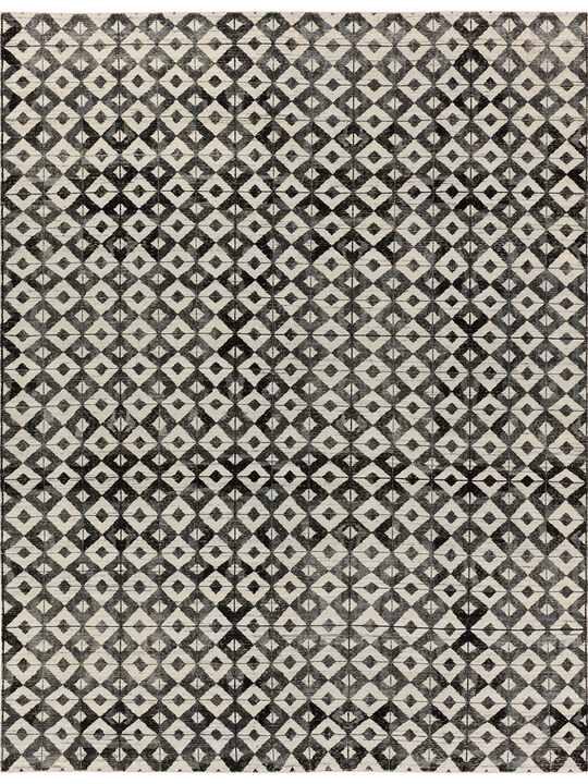 Tessera By Verdehome Gem Black 6' x 9' Rug