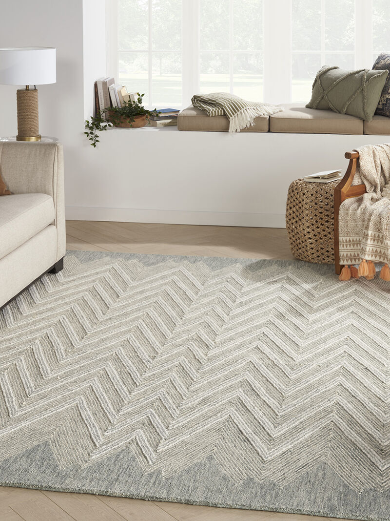 Interlock ITL04 Teal 7'9" x 9'9" Rug