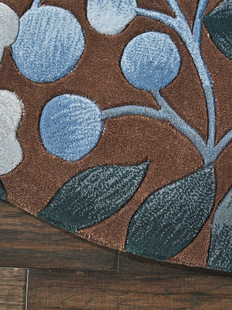 Contour CON02 Mocha 5' x Round Rug
