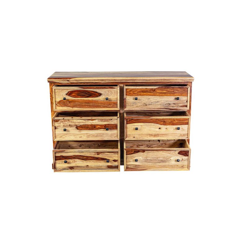 Porter Designs Taos Solid Sheesham Wood Dresser, Natural image number 6