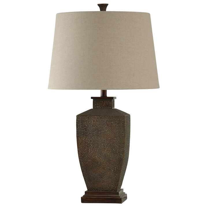 Hammered Metal Table Lamp (Set of 2)