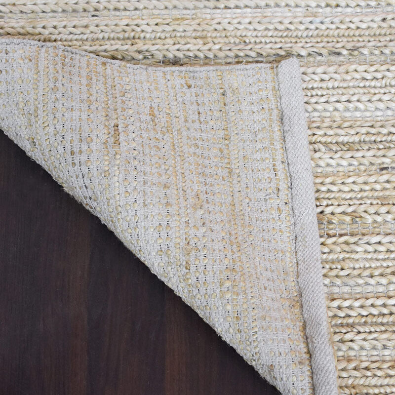 HAND KNOTTED SUMAK JUTE ECO-FRIENDLY Contemporary AREA RUGS  - Rectangle Contemporary, High Pile, Natural Fiber, Outdoor Indoor Handmade Area Rugs for Living Room (J00012) image number 7