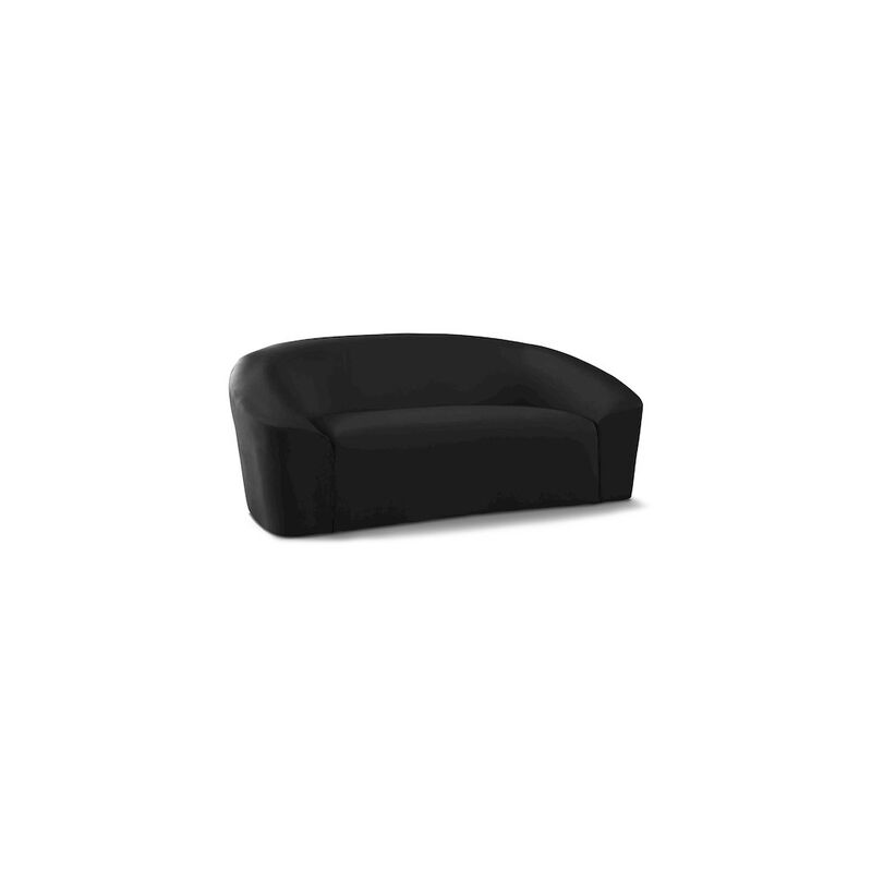Meridian Furniture Riley Black Velvet Loveseat