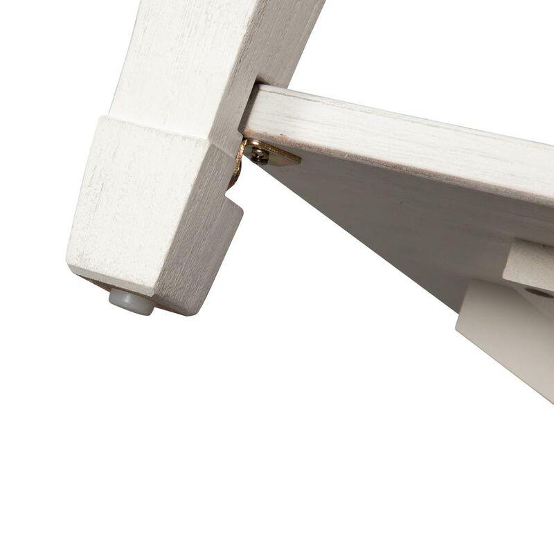 Liberty Furniture Allyson Park Rectangular Cocktail Table in Wirebrushed White w/ Charcoal Top image number 7