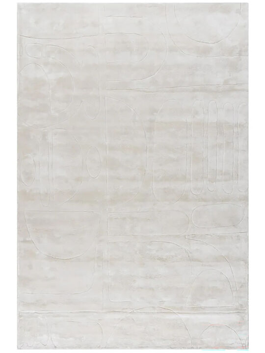 Basil Cream / Ivory 9' X 12' Hand-loomed Rug