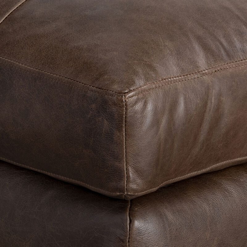 Nest Leather Ottoman image number 5