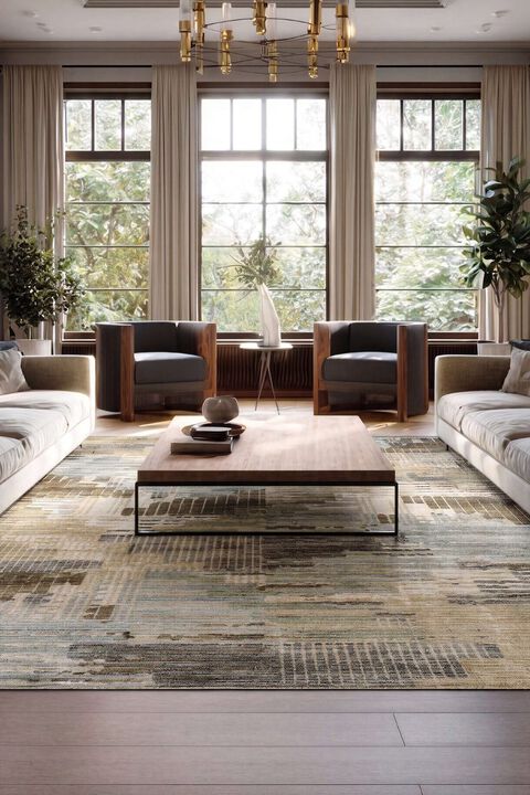Ariel Largo Neutral 5'3" x 7'6" Rug