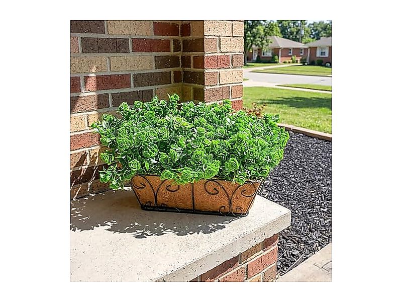 Artificial Fake Outdoor Plants Spring Summer Decor 12 Bundles Plastic Roses UV image number 1